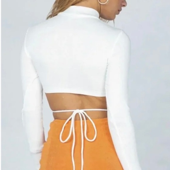 PRINCESS POLLY ELEKTRA WHITE LONG SLEEVE - Picture 2 of 3